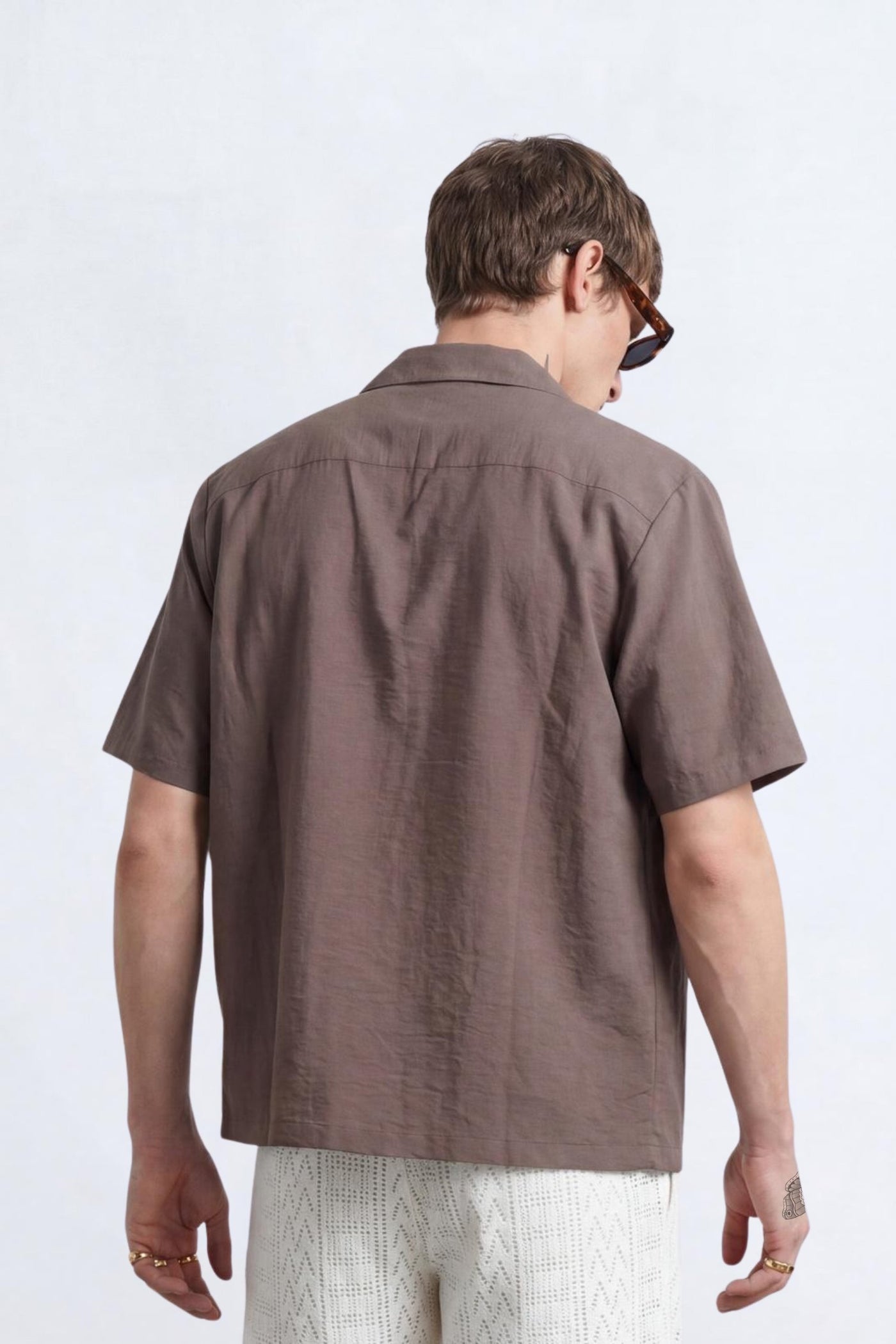 Huxley Brown Revere Cotton Shirt
