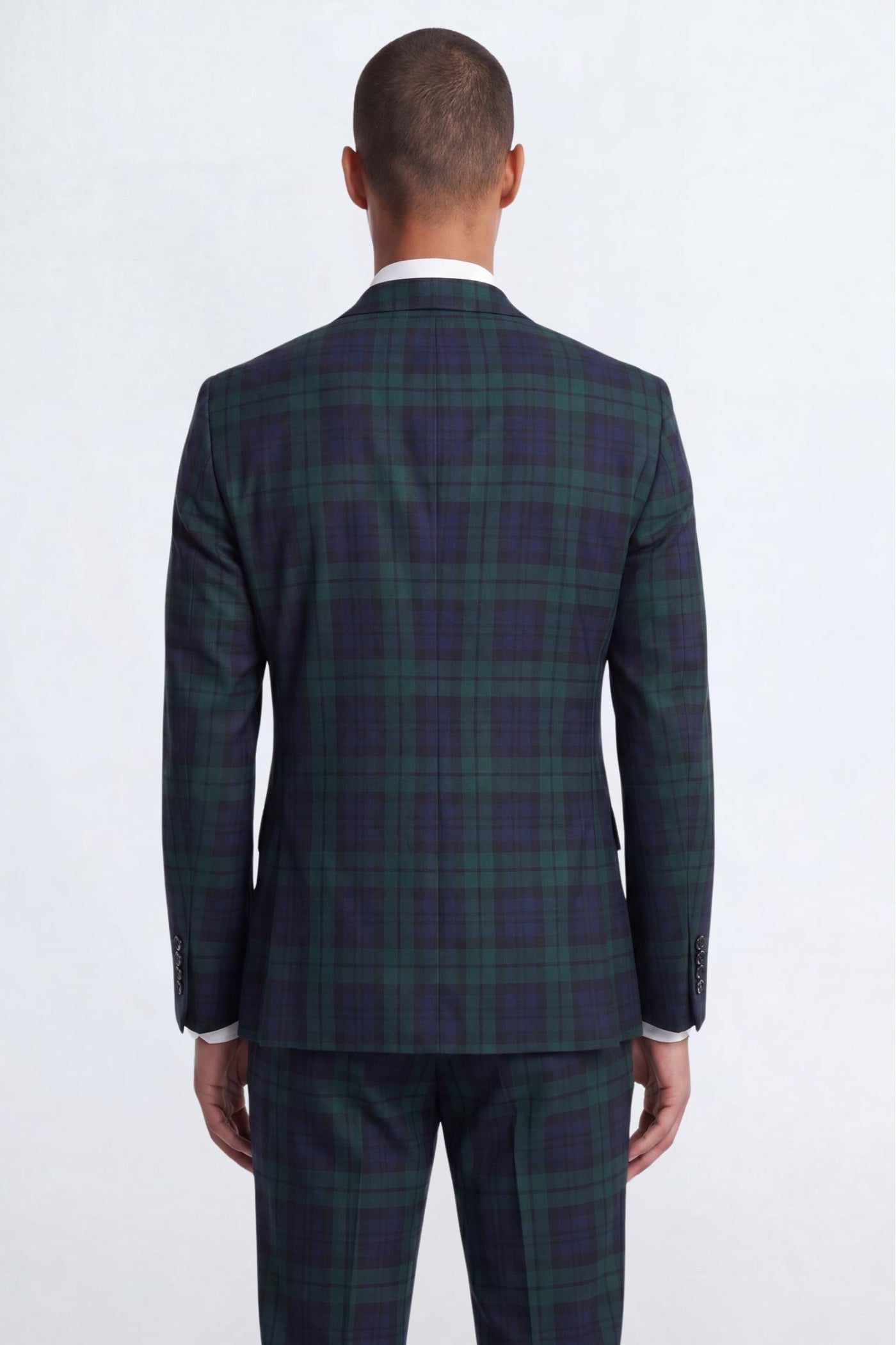 Ginger Slim Fit Green Tartan Suit Jacket