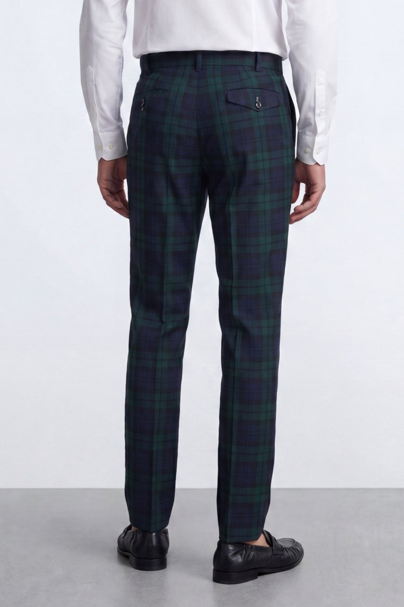 Ginger Slim Fit Green Tartan Suit Jacket