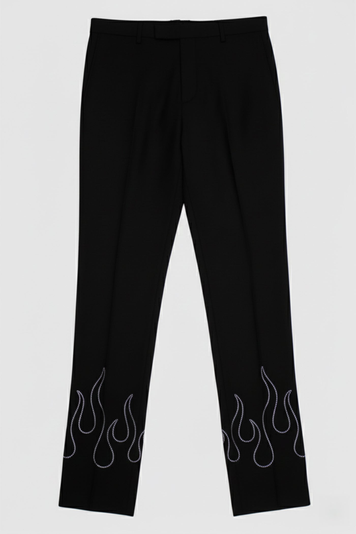 Crystal Skinny Fit Black Wool Suit