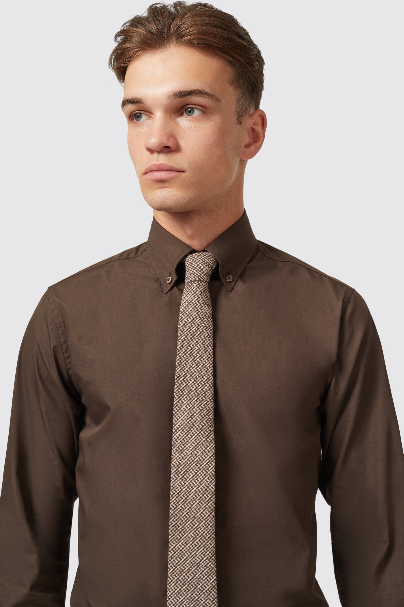 shelby-and-sons-chilwell-slim-fit-brown-cotton-shirt