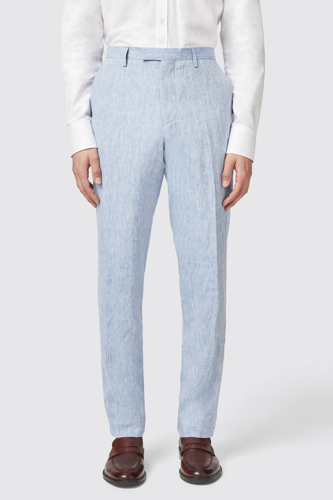 claremont-slim-fit-blue-linen-trousers