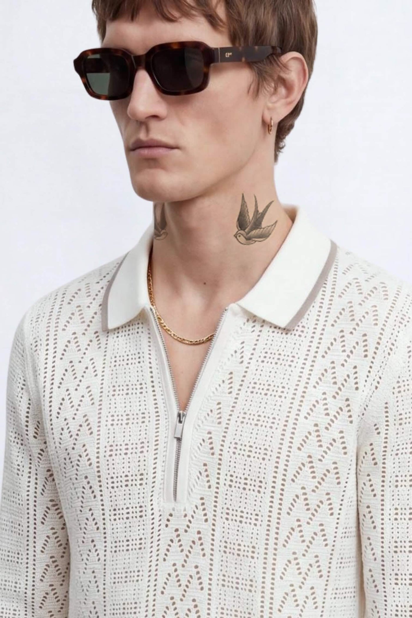 Oscar Cream Tipped Crochet Cotton Co-Ord