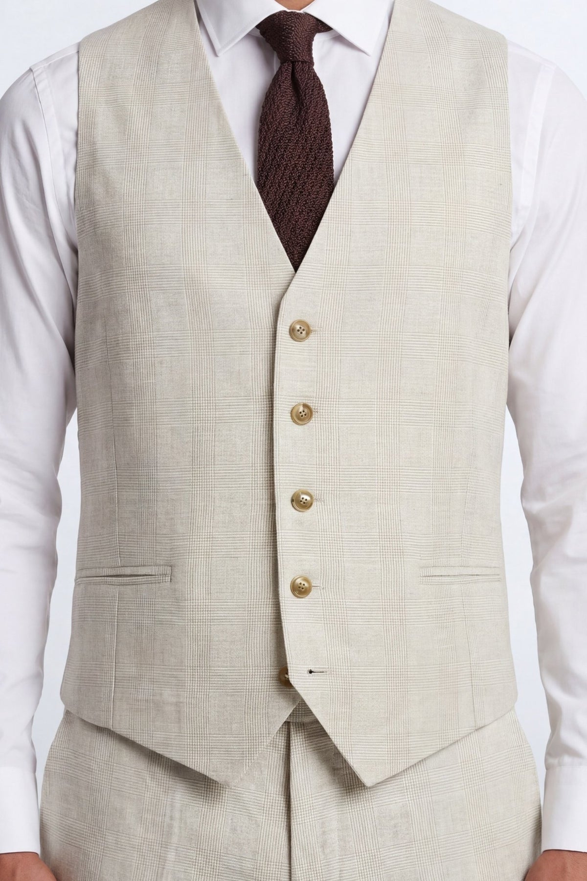 Beckford Slim Fit Check Vest