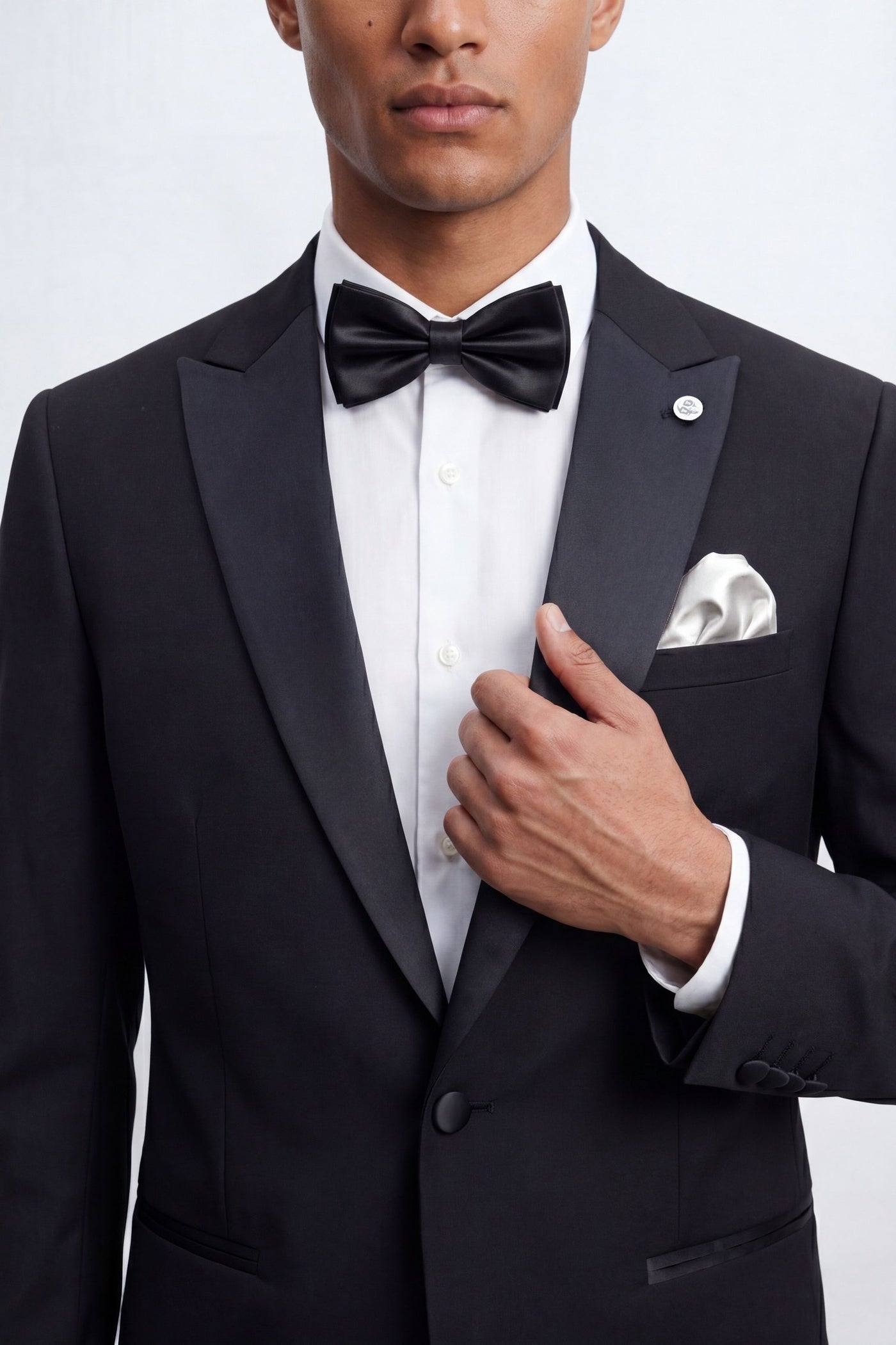 Kingdon Slim Fit Black Tuxedo Suit