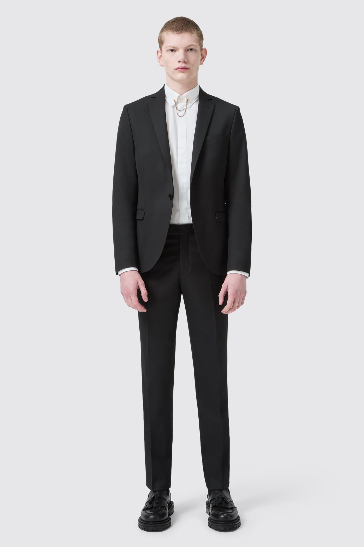 Ellroy Skinny Fit Black Suit Pants
