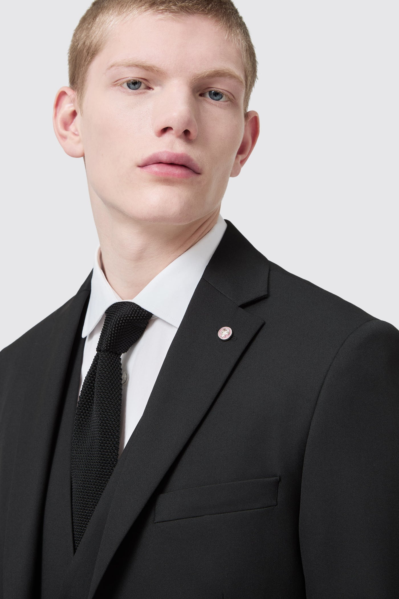 Ellroy Slim Fit Black Suit Jacket