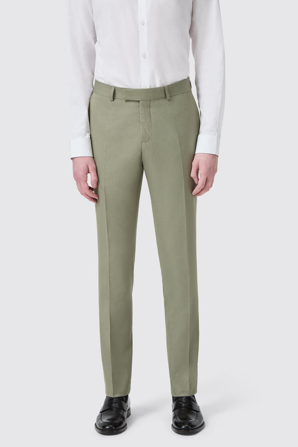 Ellroy Slim Fit Green Trouser