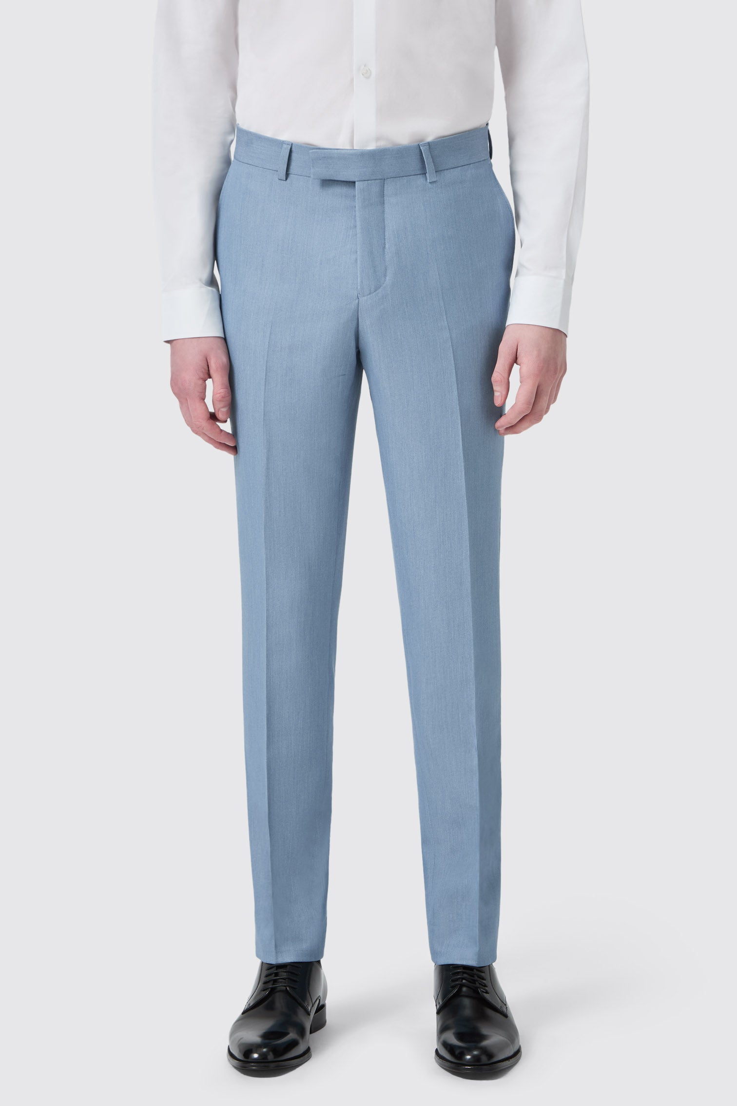 mens light blue dress pants slim fit Ellroy Slim Fit Blue Suit Trousers