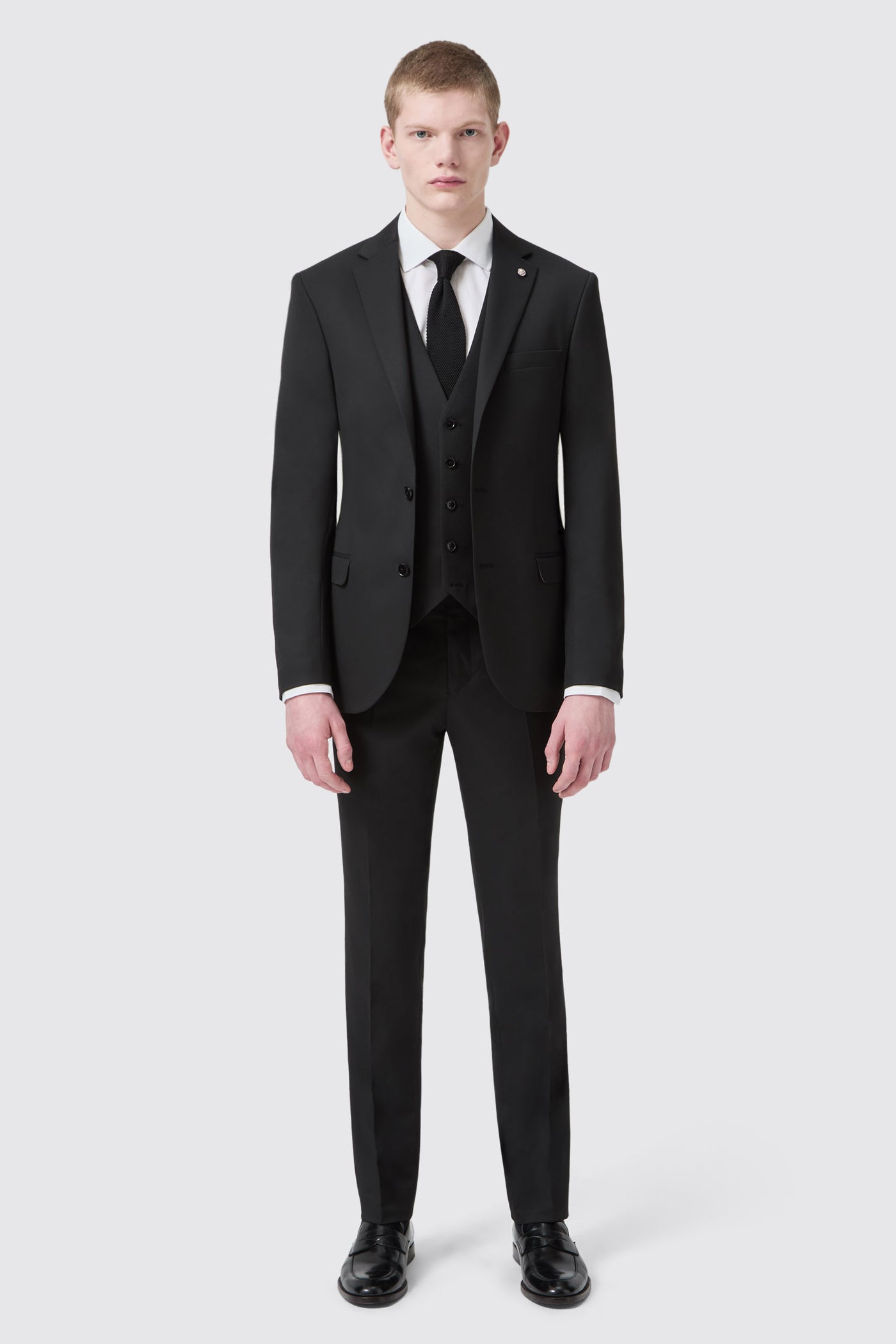 Ellroy Slim Fit Black Suit Trouser