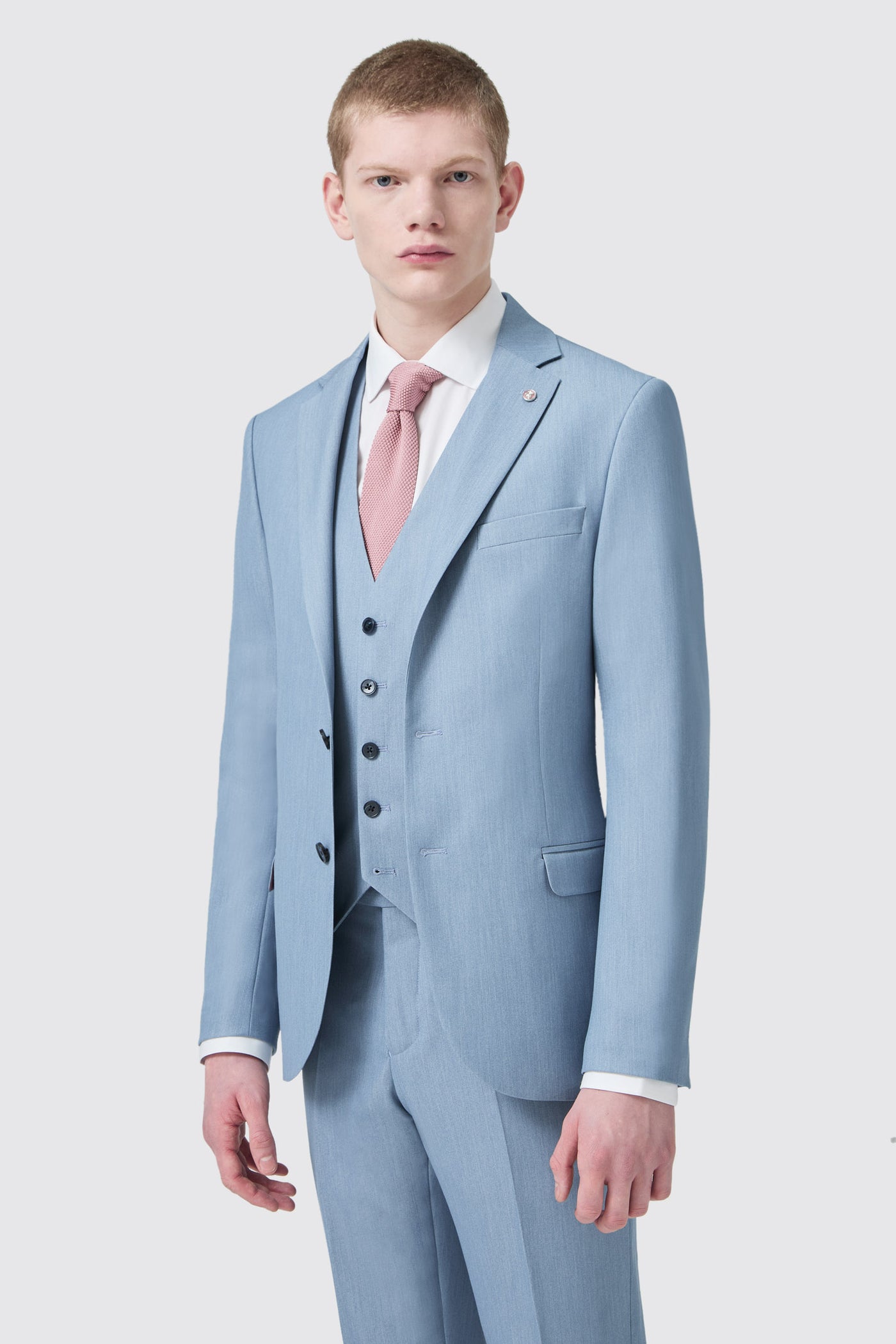 Ellroy Slim Fit Blue Waistcoat