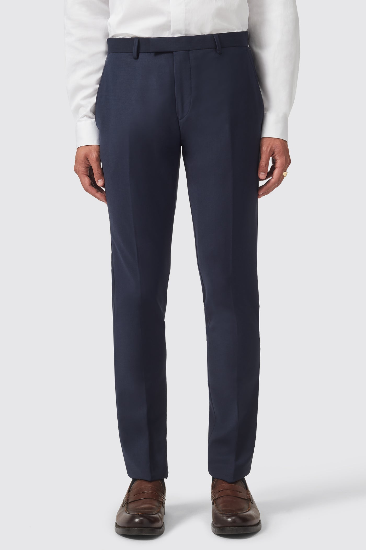 Hamilton Skinny Fit Navy Trousers