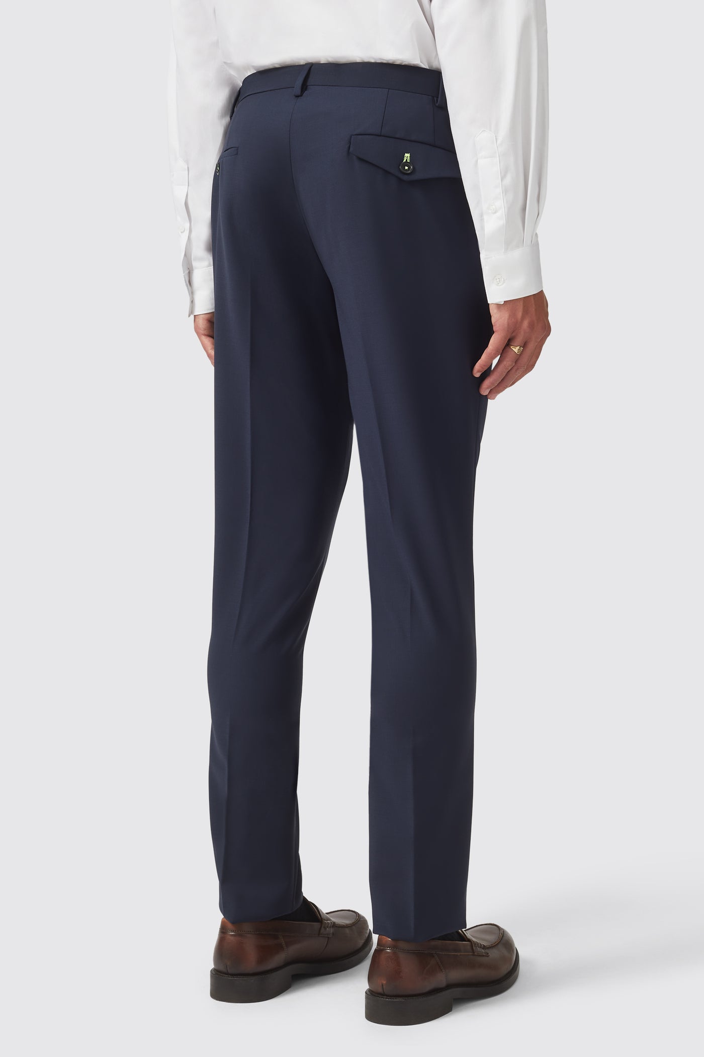 Hamilton Skinny Fit Navy Trousers