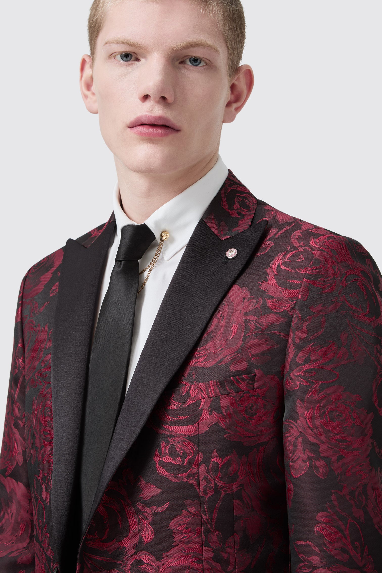 Twisted Tailor Era Tuxedo Suit with Rose Jacquard Twisted Tailor Era Tuxedo Suit with Rose Jacquard