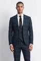 Ginger Slim Fit Green Tartan Suit Jacket
