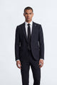 Elio Charcoal Flock Suit Jacket