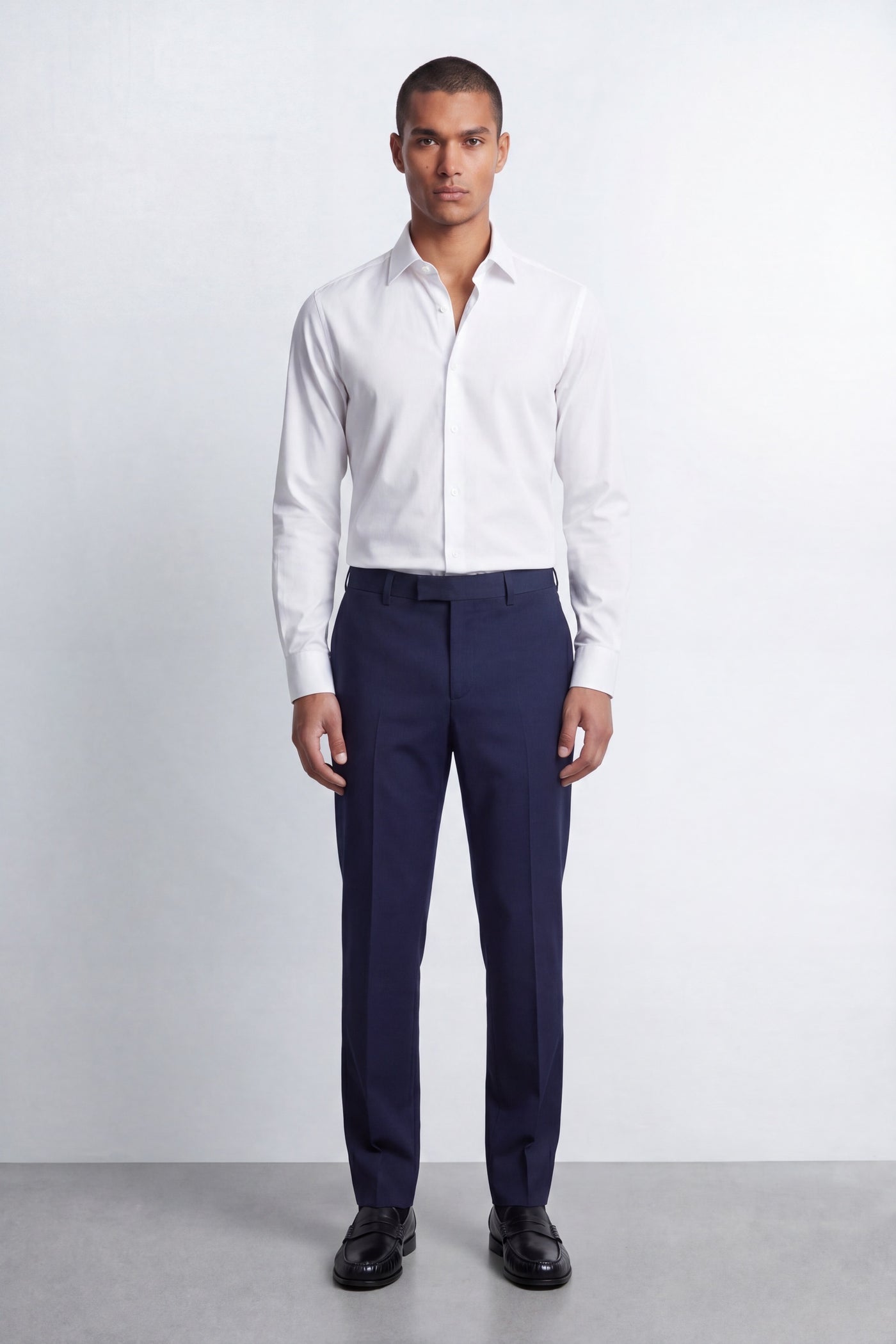 Apsley Slim Fit White Cotton Shirt