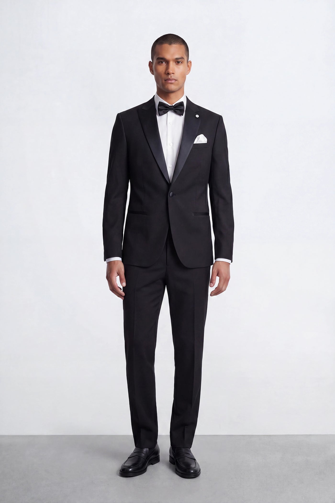 Kingdon Slim Fit Black Tuxedo Suit
