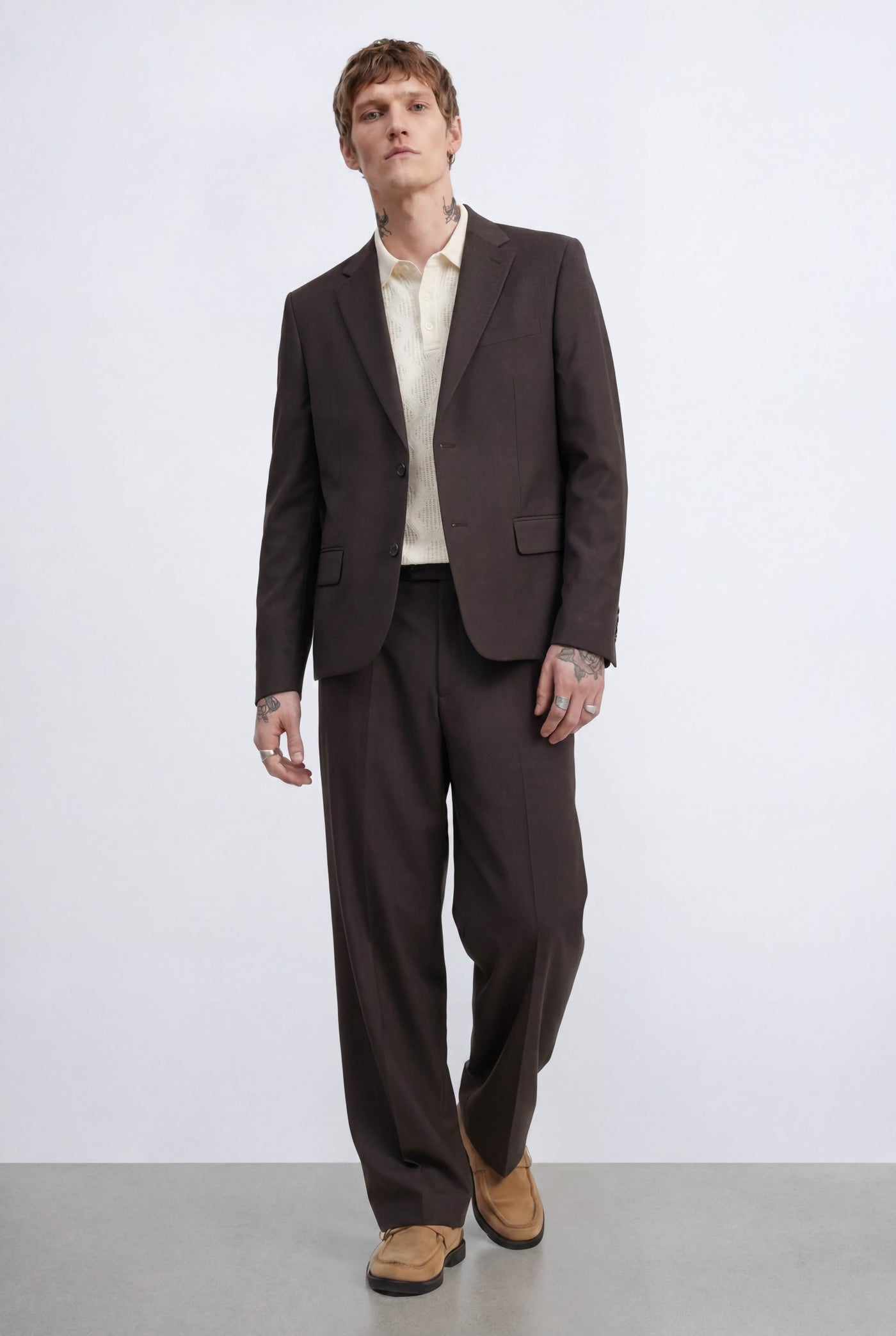 Floyd Relaxed Fit Brown Suit (Copy)