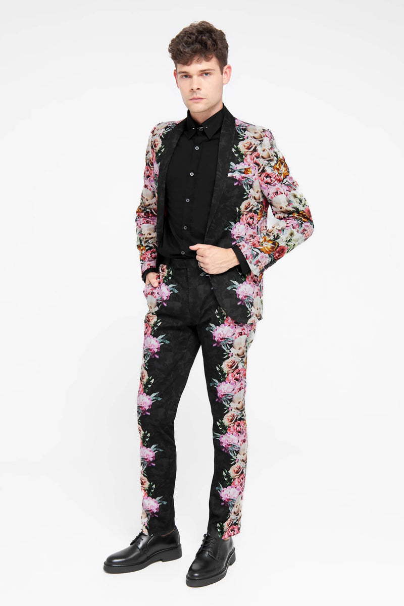 COTTON FLORAL SUIT (BERRIES)