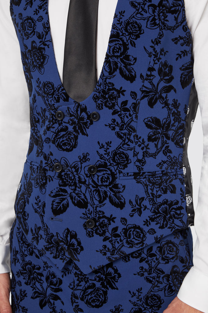 twisted-tailor-jackalope-blue-waistcoat-with-floral-flocking