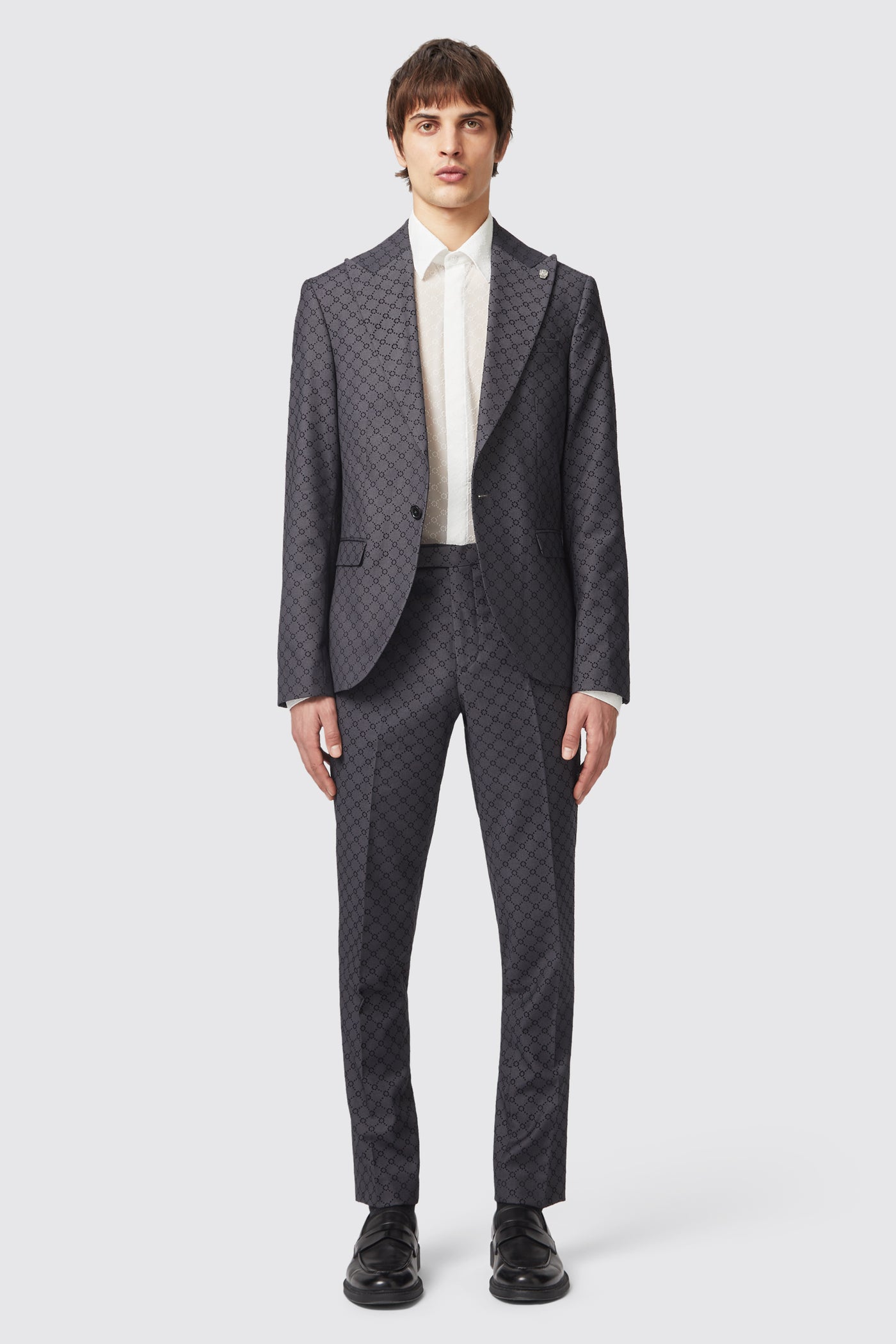keil-slim-fit-black-flocked-suit