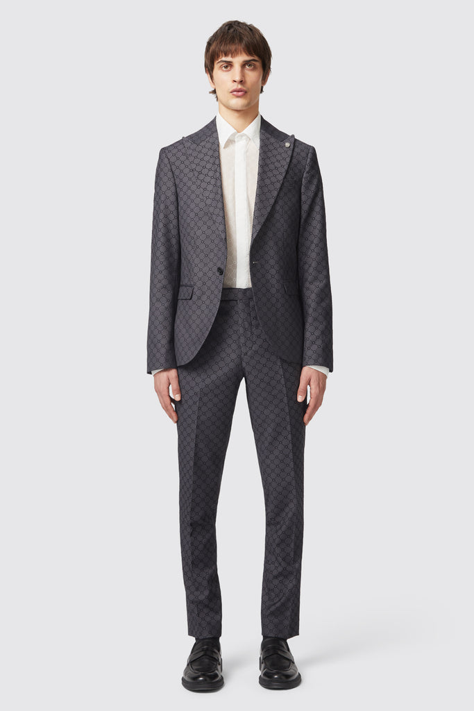 keil-slim-fit-black-flocked-suit