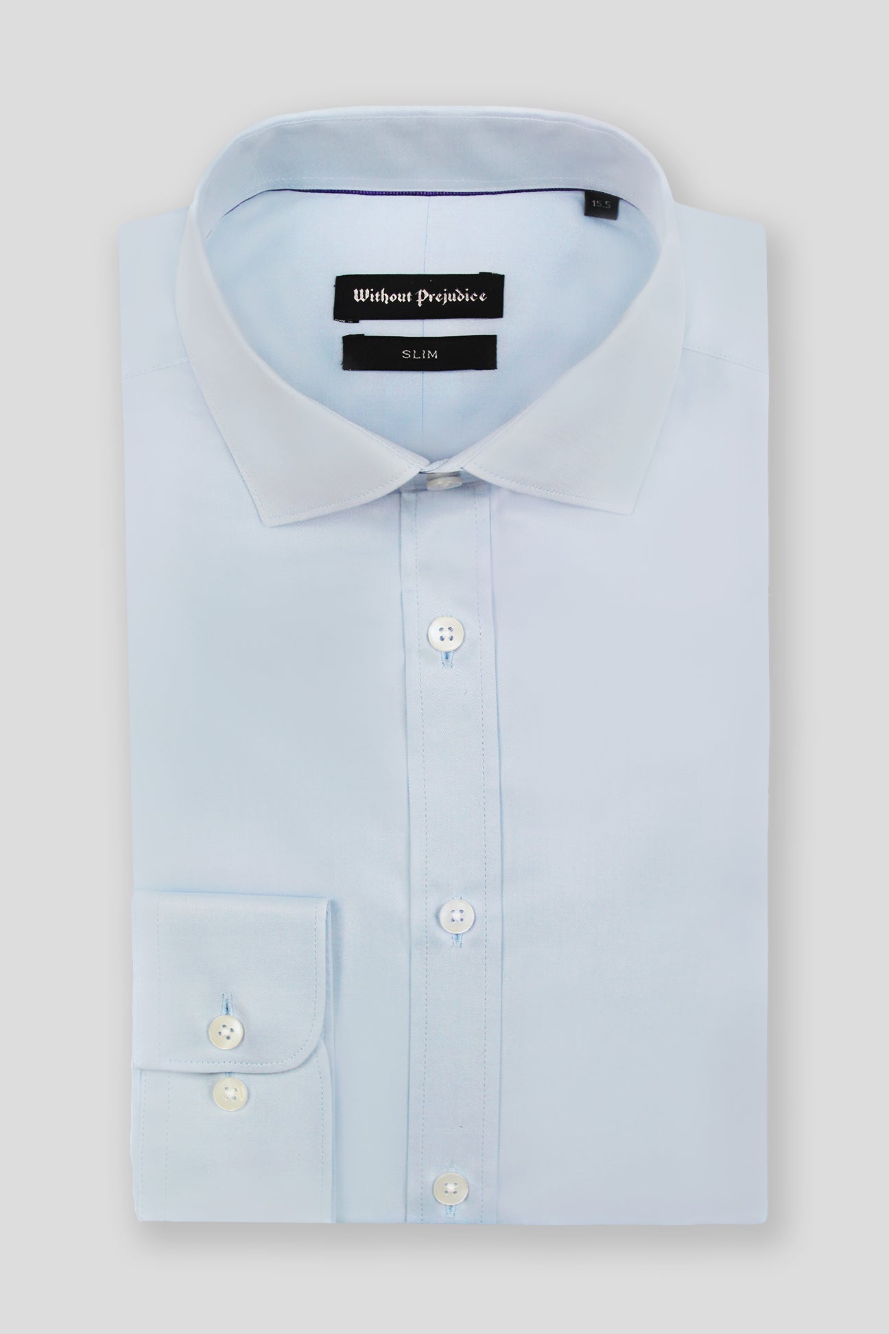 Maygrove Slim Blue Twill Cotton Shirt