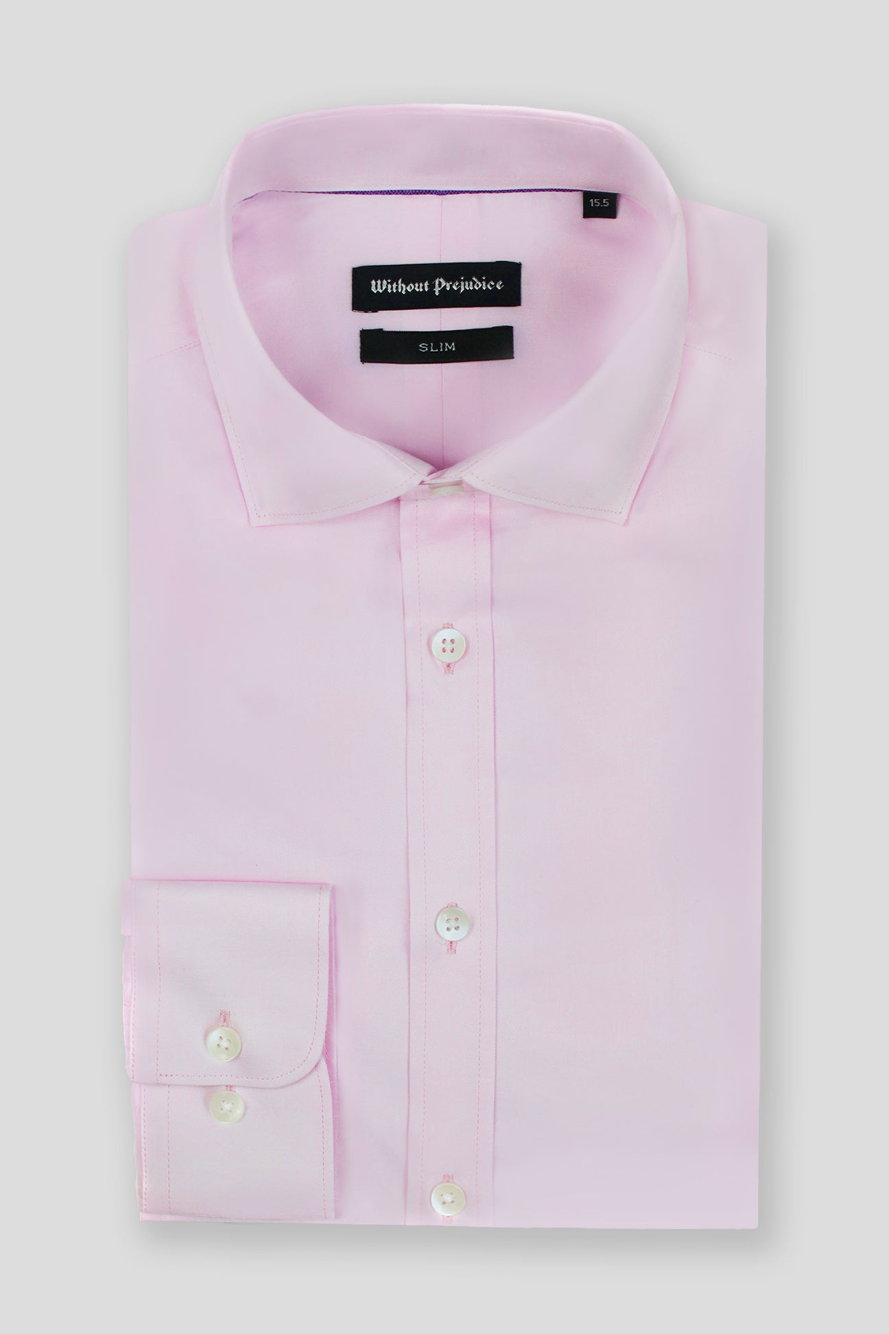 Maygrove Slim Pink Twill Cotton Shirt
