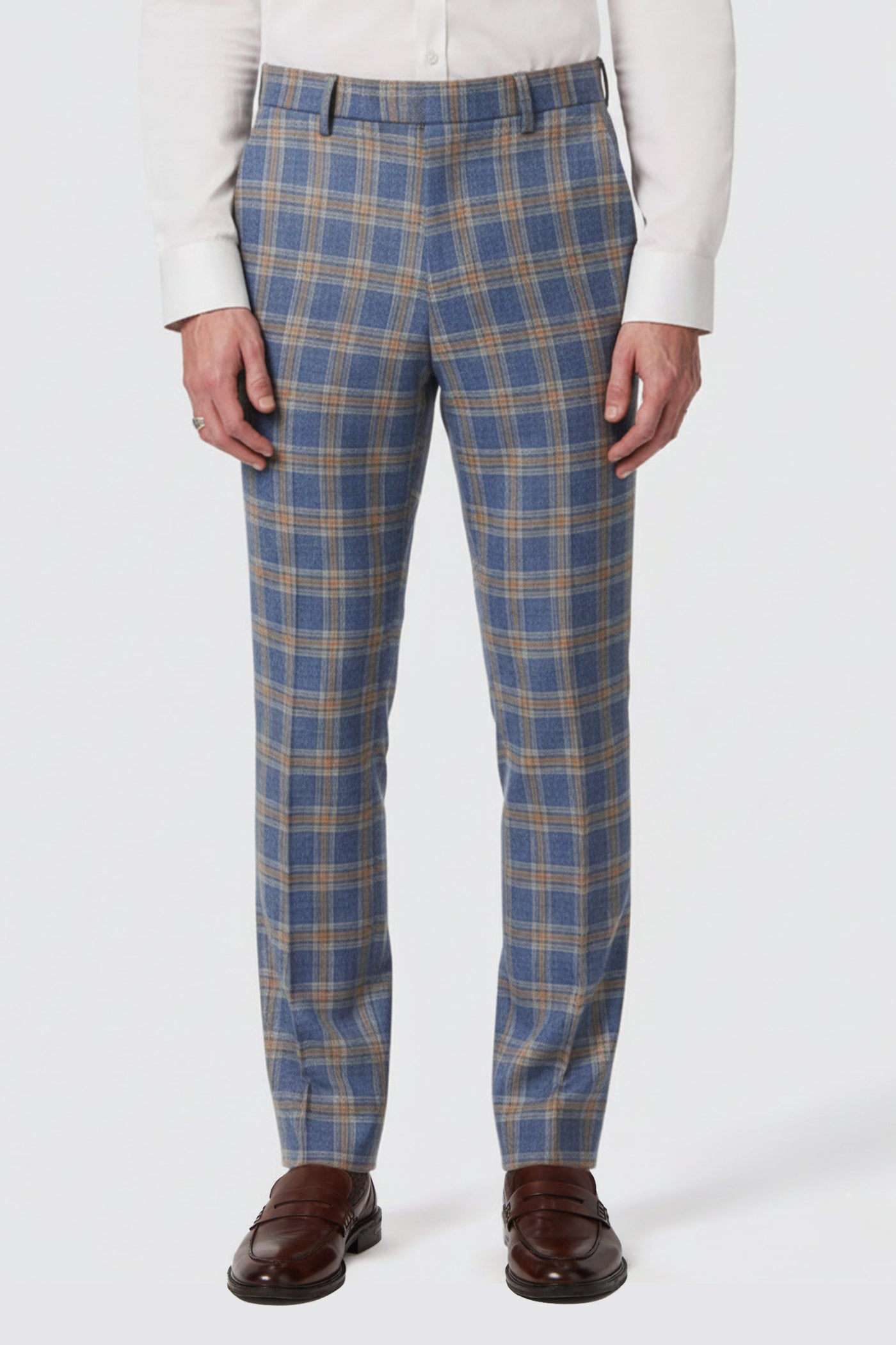 Maynard Slim Fit Navy Check Suit