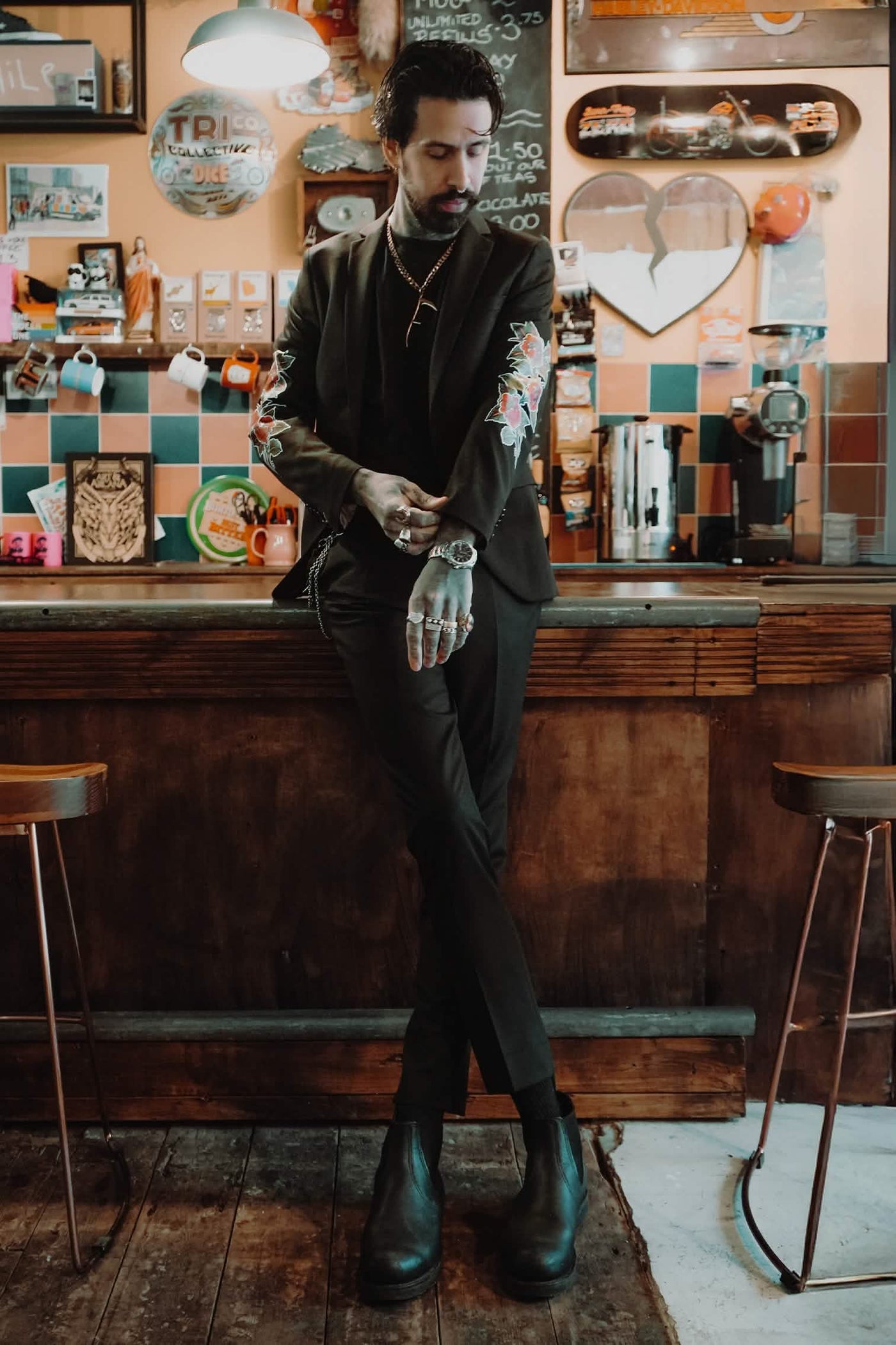 Disaster Skinny Fit Black Jacket