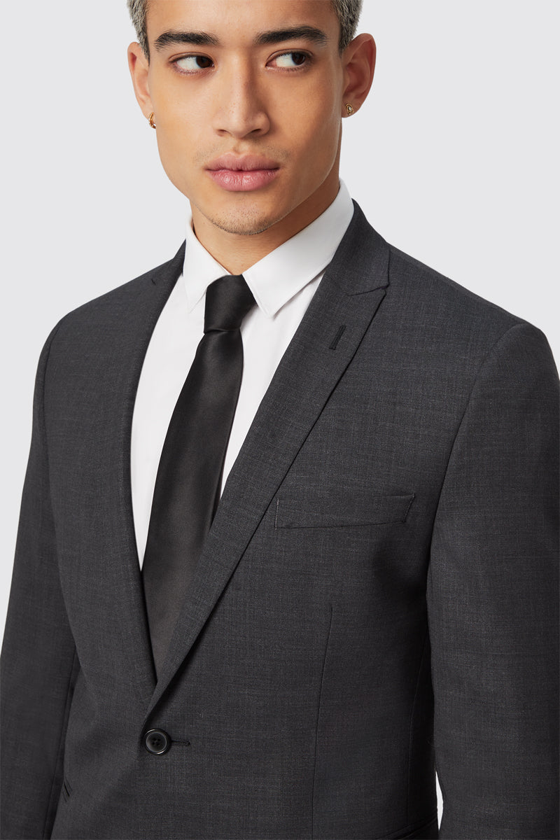 Priory Skinny Fit Suit Charcoal Jacket - ARCHIVE