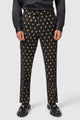 Puccini Slim Fit Black and Gold Trouser - ARCHIVE