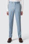 Looten Slim Fit Blue Linen Trousers