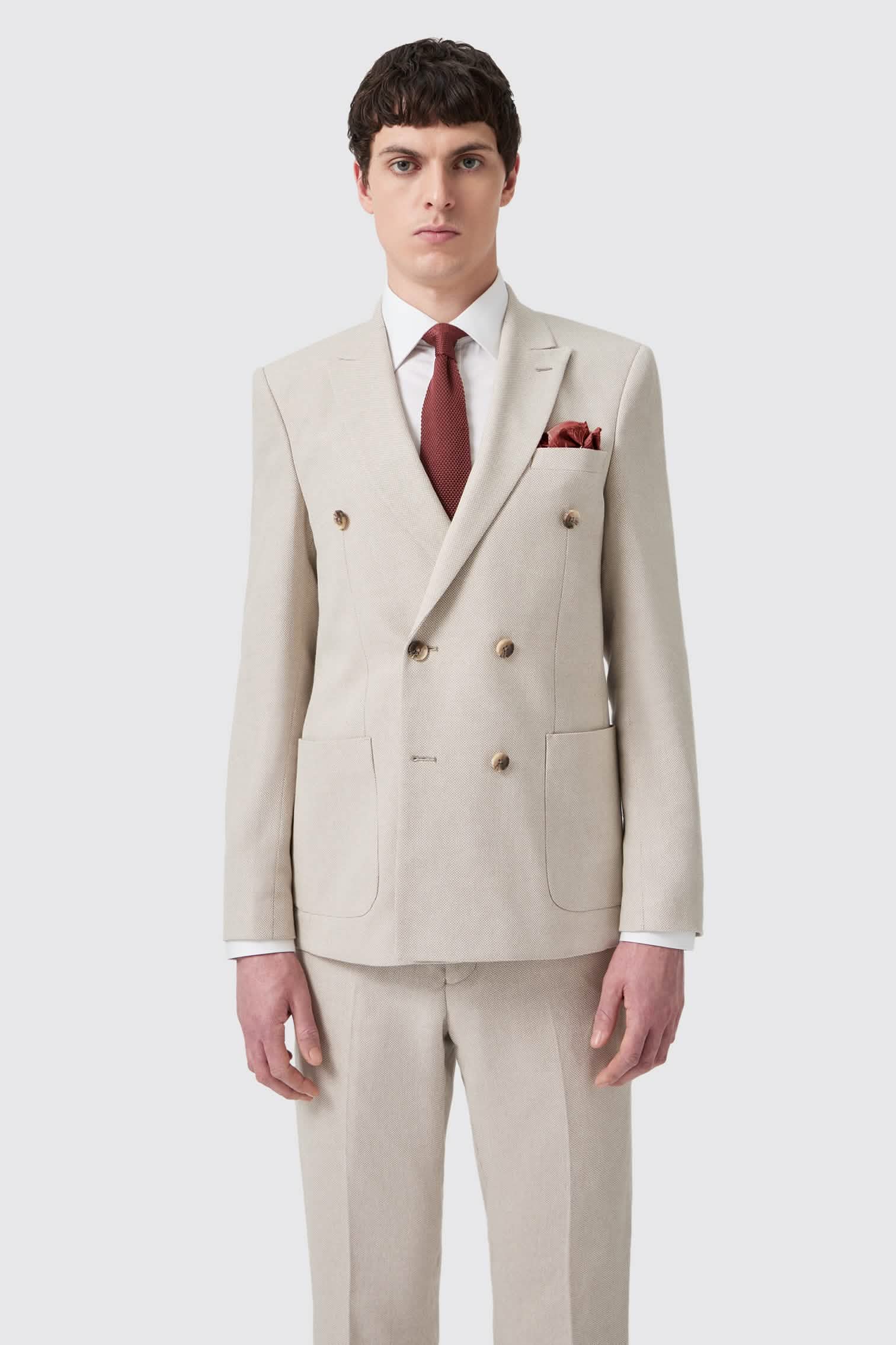 Men's Checked Suit | Checkered Suits for Men | Grey | Blue | Navy