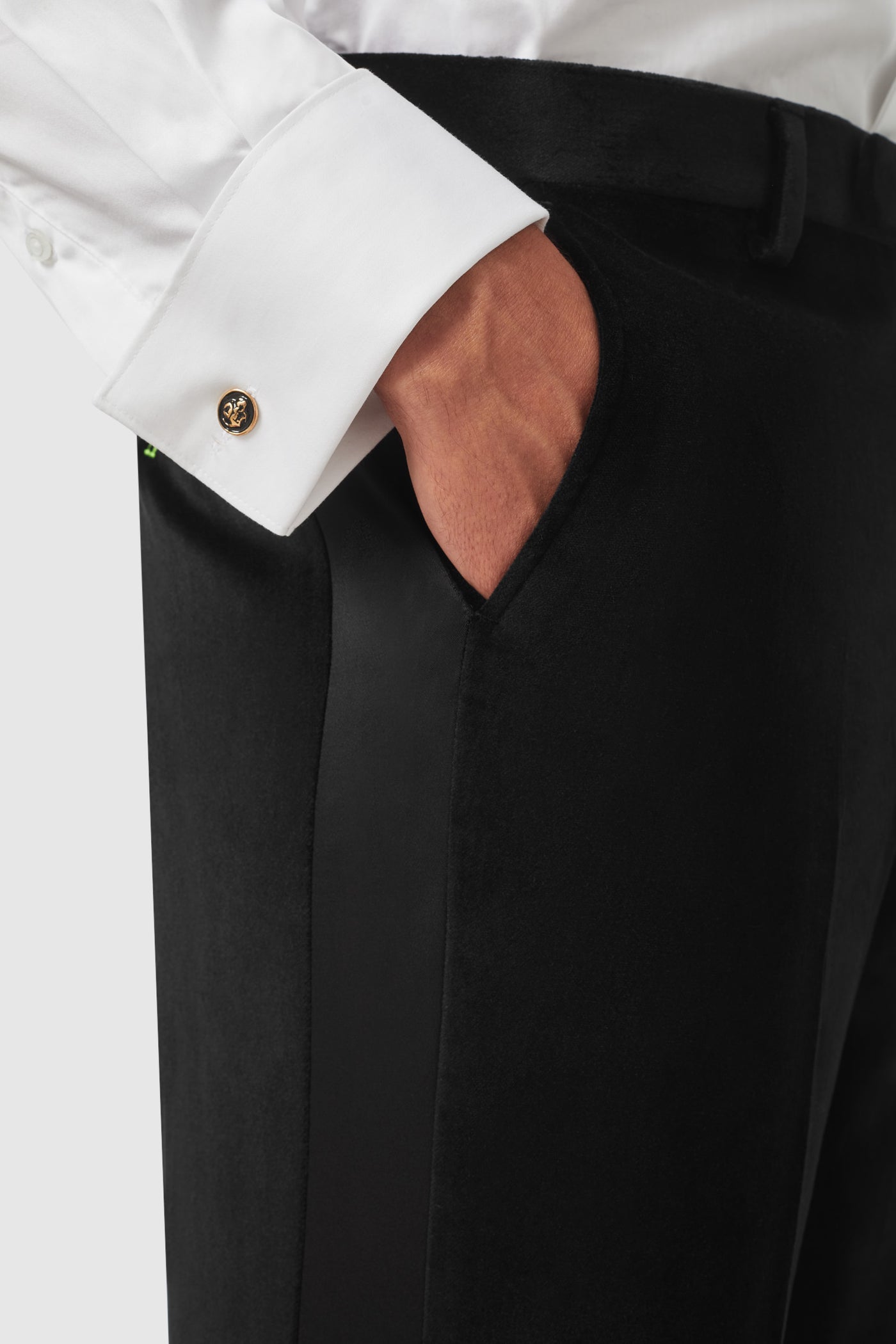 Magnus Slim Fit Black Velvet Tuxedo Suit