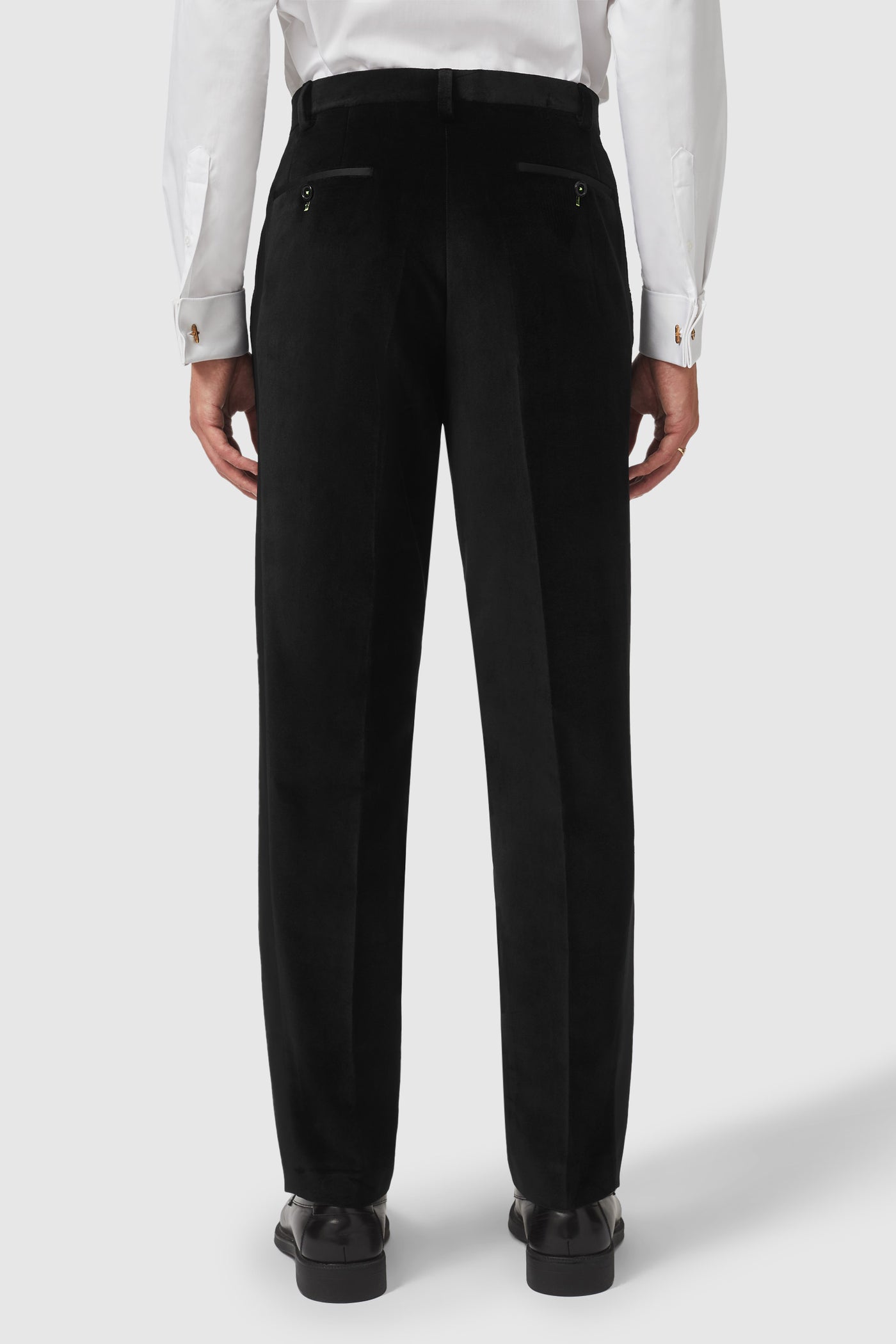 Magnus Slim Fit Black Velvet Tuxedo Suit