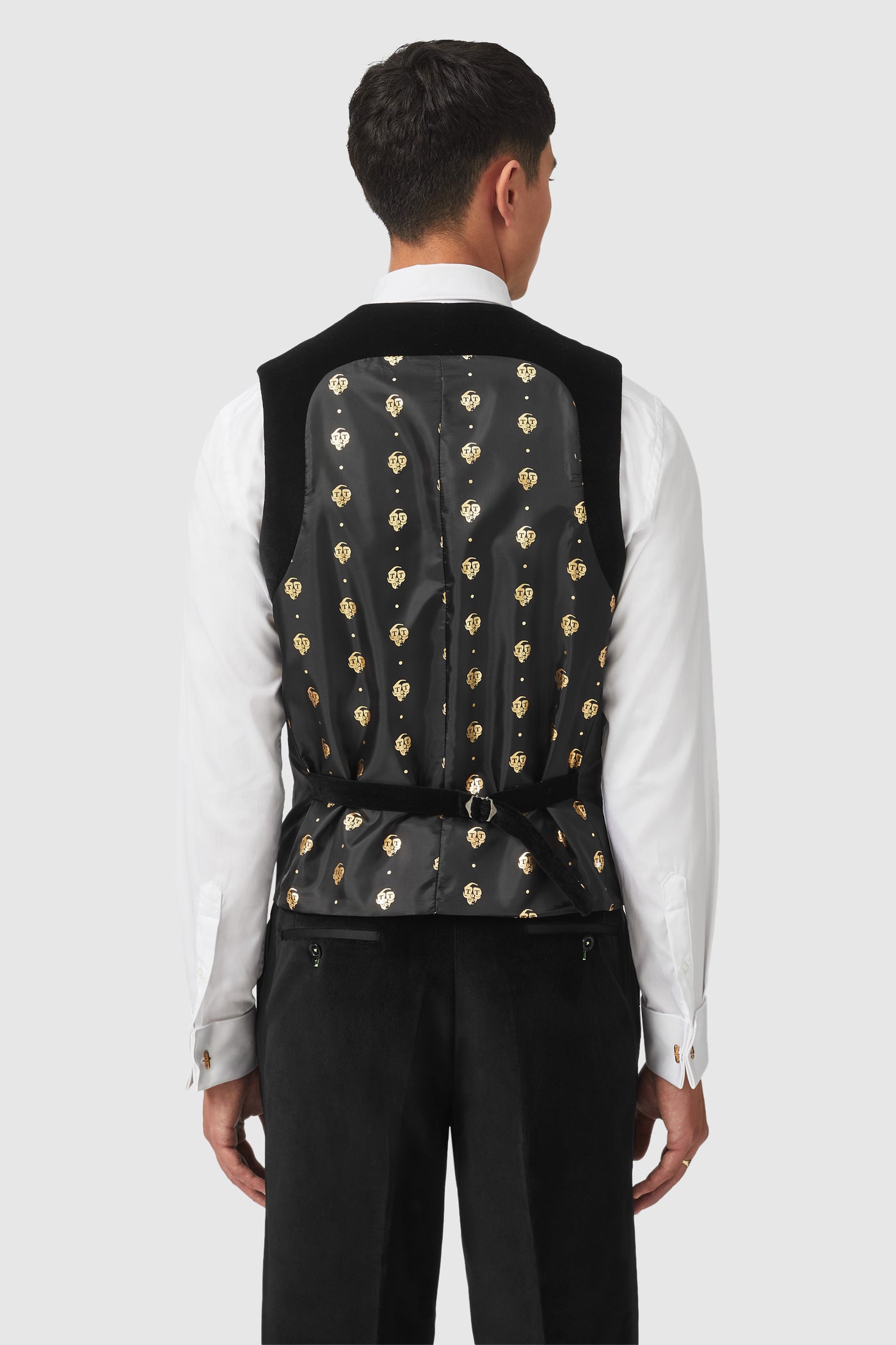 Magnus Slim Fit Black Velvet Tuxedo Suit