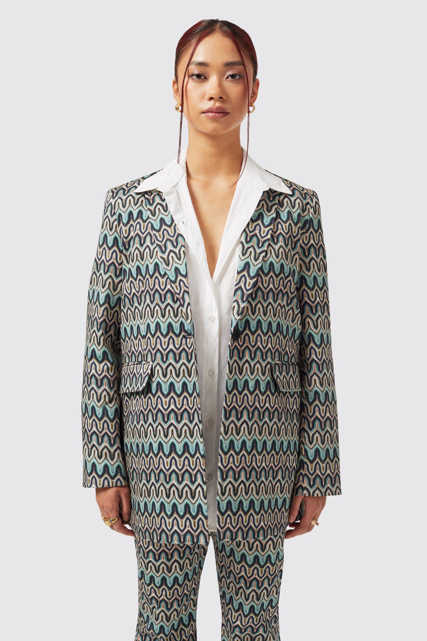 Gardenia Slim Fit Blue Cotton Suit - ARCHIVE