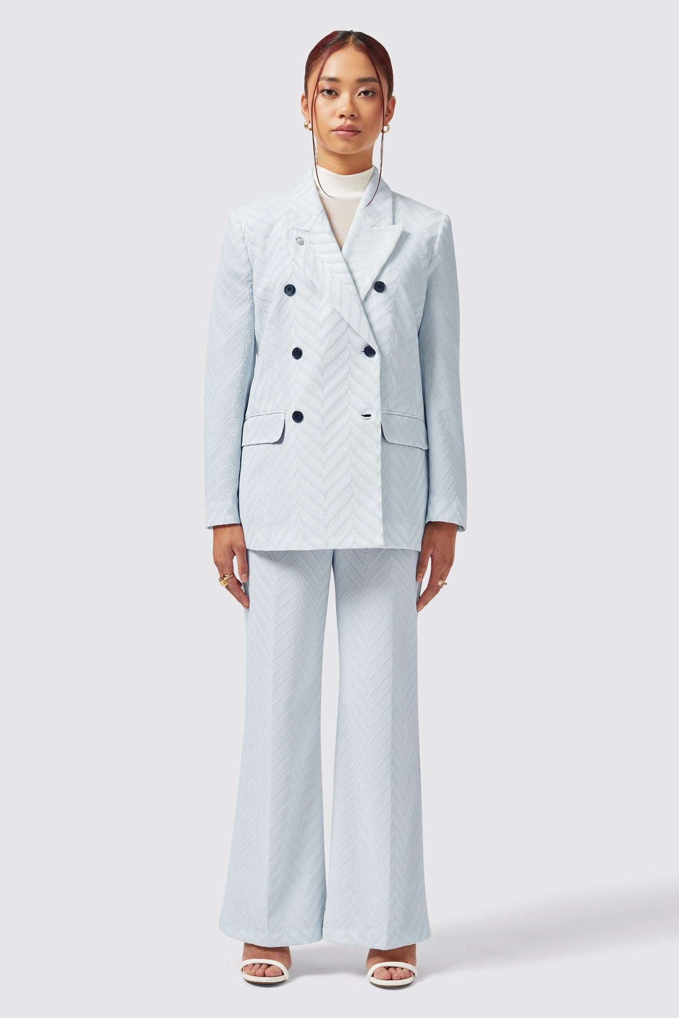 Iris Slim Fit Blue Trouser - ARCHIVE
