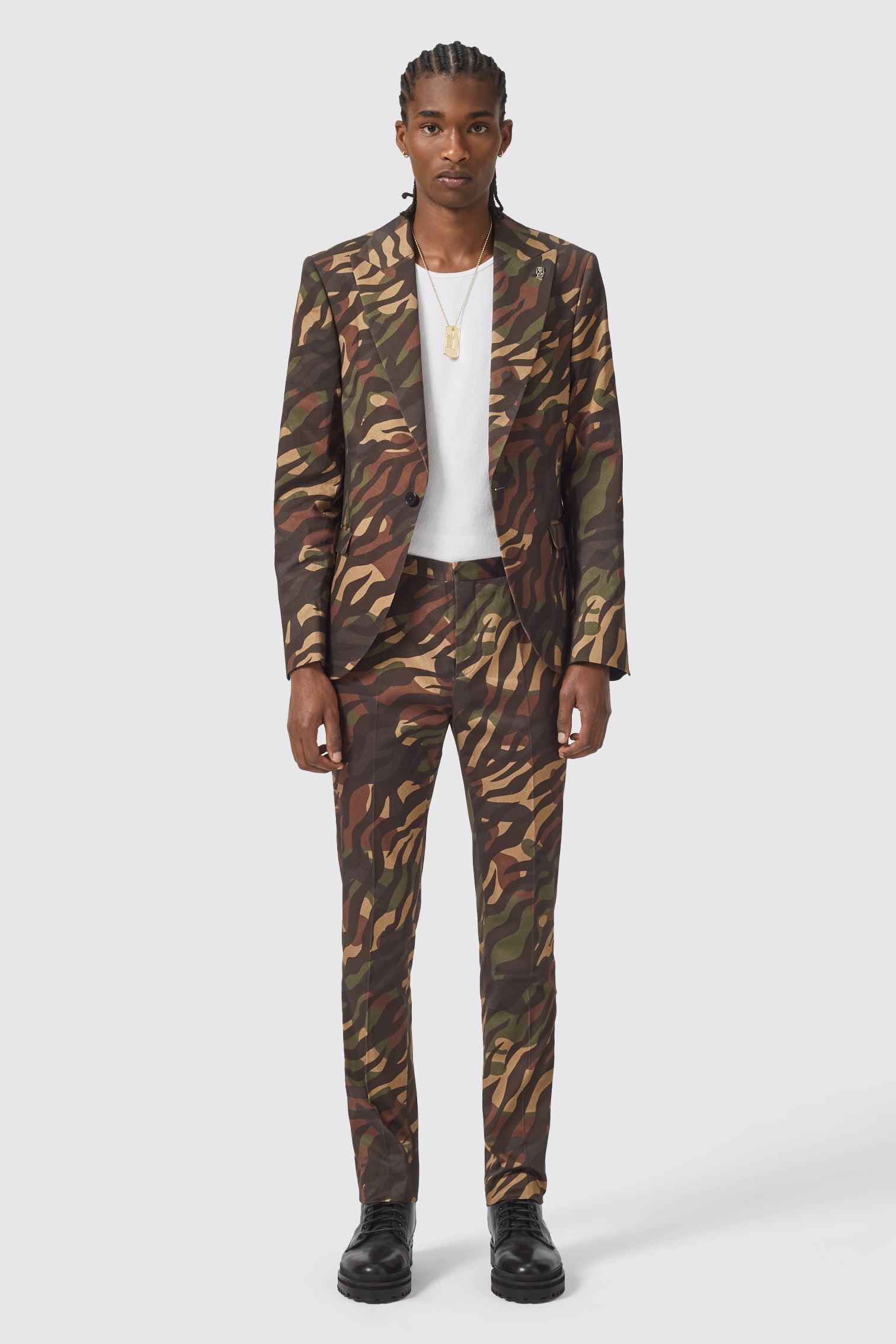 Gables Slim Fit Camo Suit - ARCHIVE – Twisted Tailor