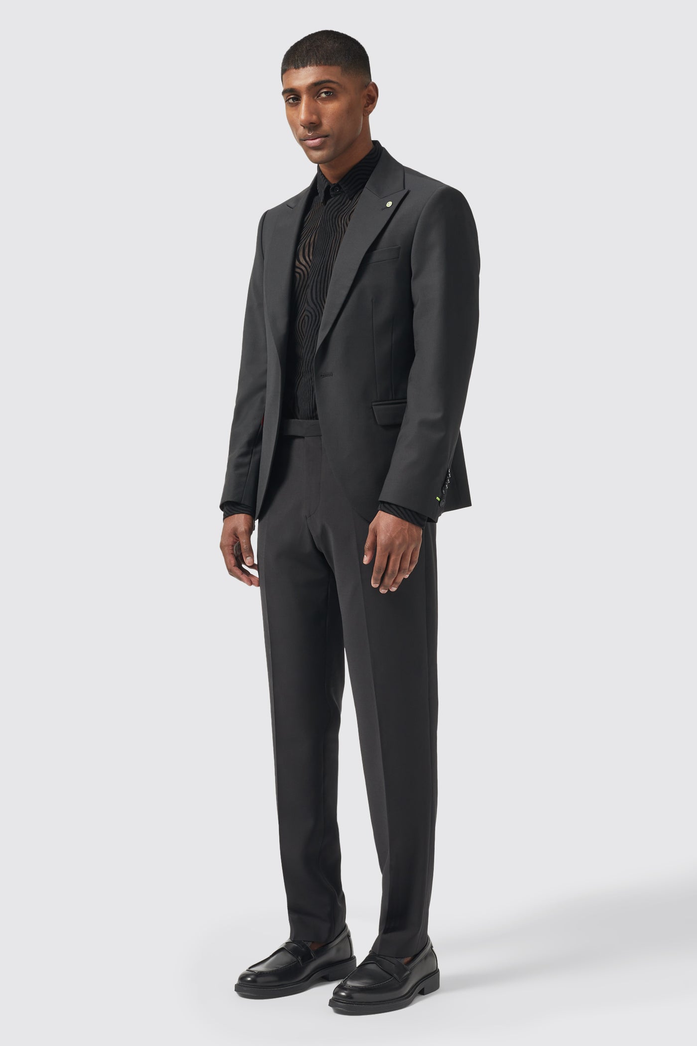 Buscot Slim Fit Black Jacket - ARCHIVE