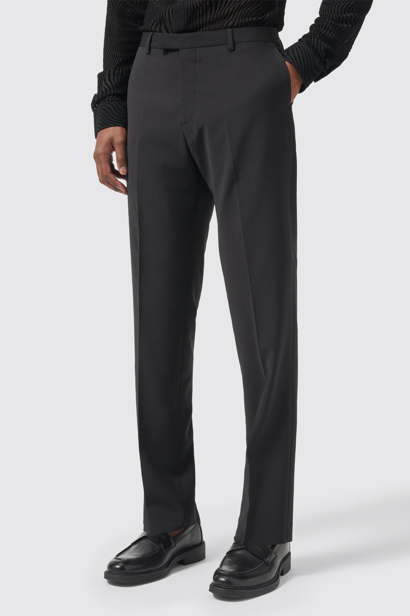 Buscot Slim Fit Black Trousers - ARCHIVE