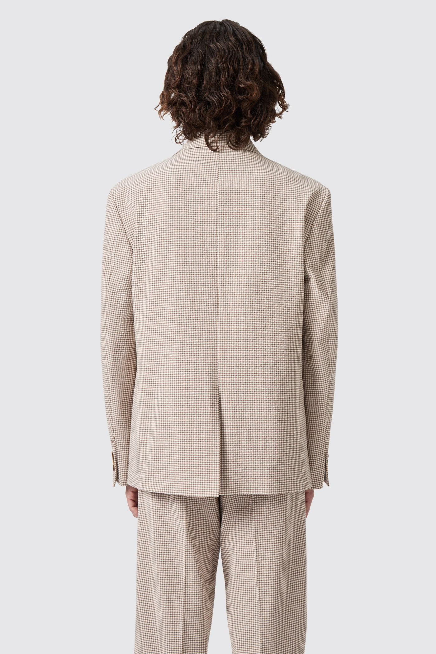 Maldini Oversized Brown Check Suit