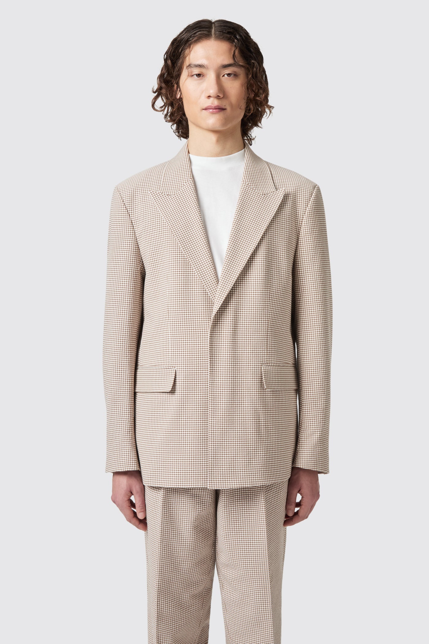 Maldini Oversized Brown Check Suit
