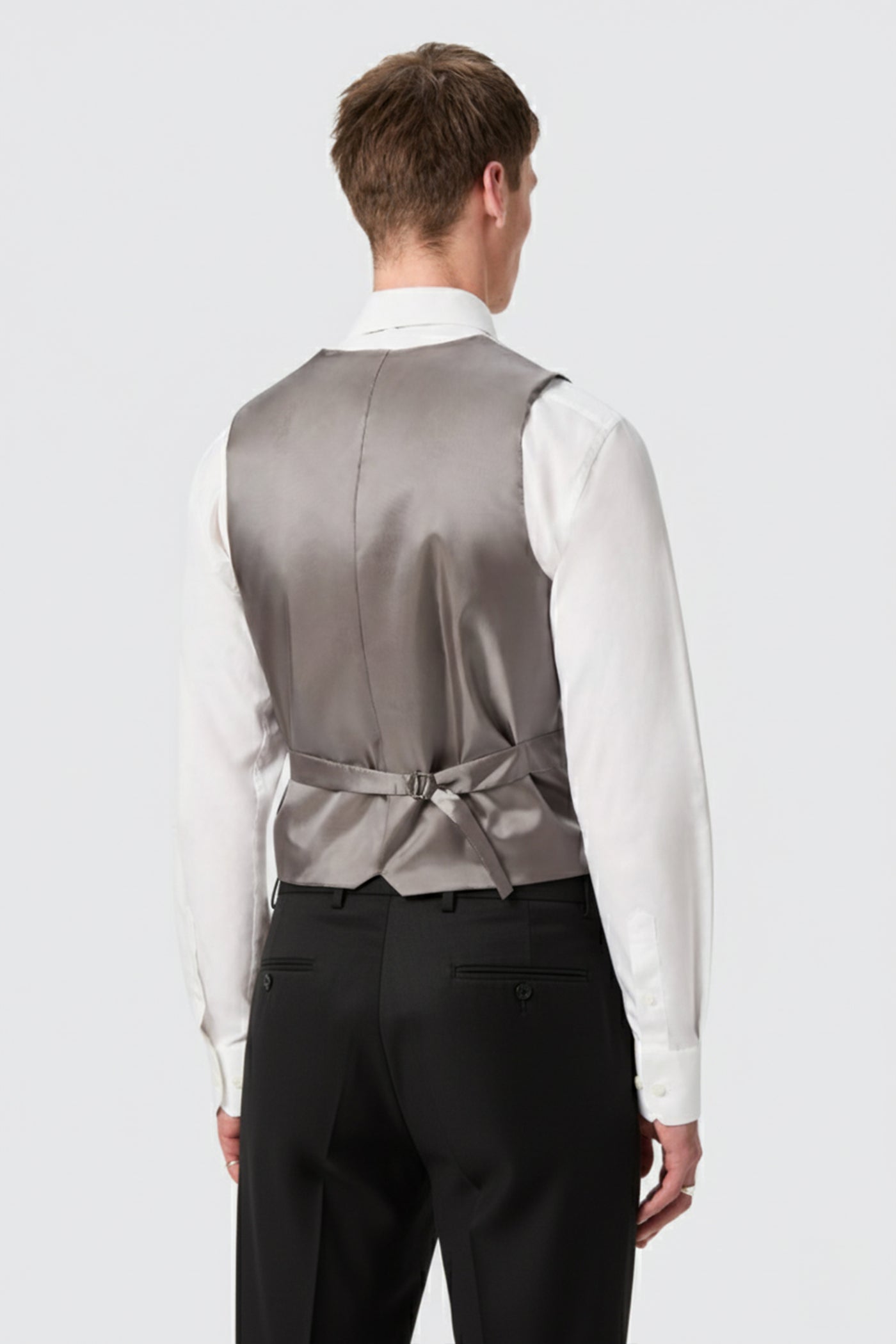 Wexford Slim Fit Brown Houndstooth Vest