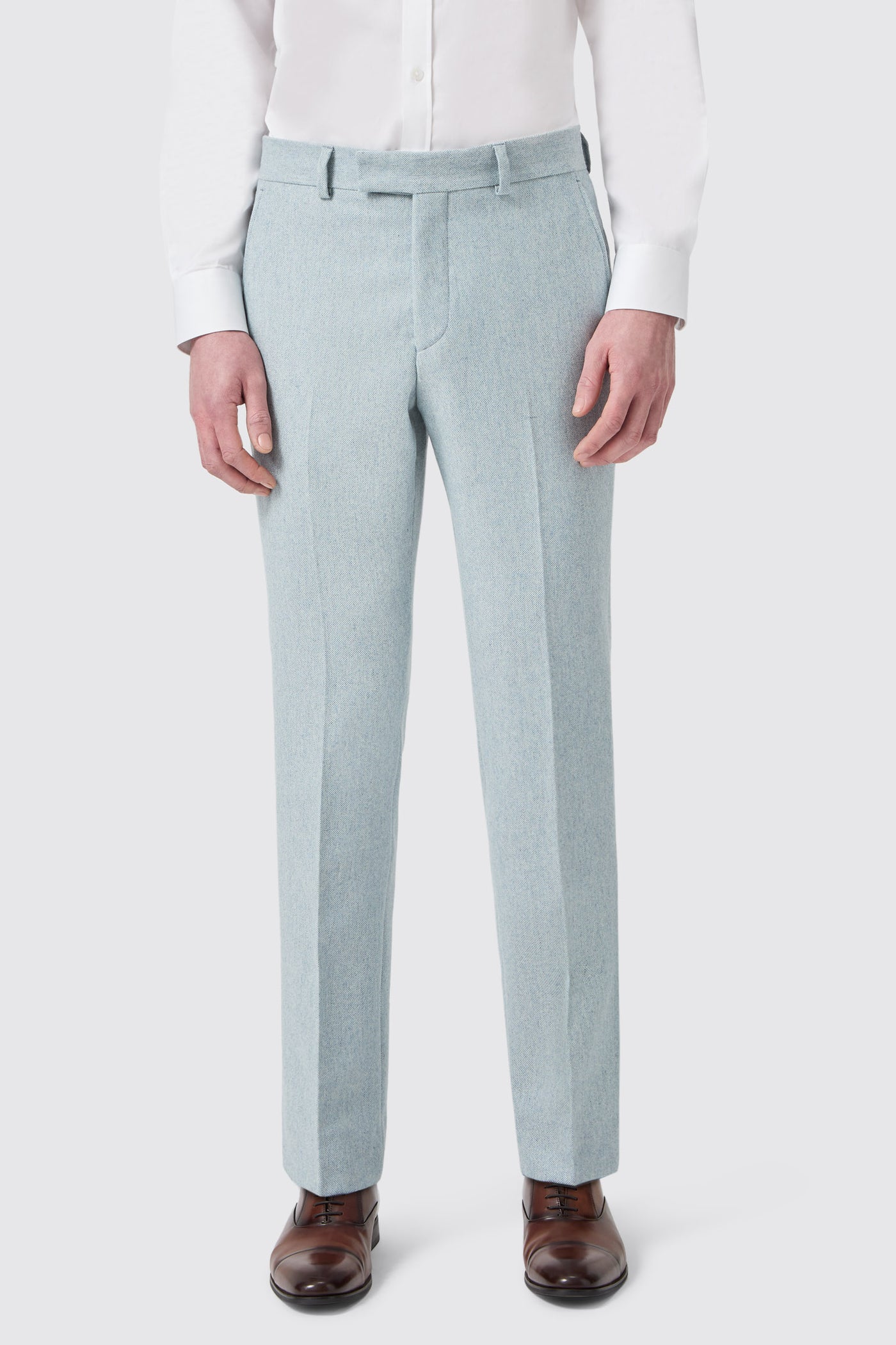 Archer Slim Fit Blue Tweed Suit Trousers
