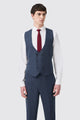 Archer Slim Fit Navy Tweed Waistcoat