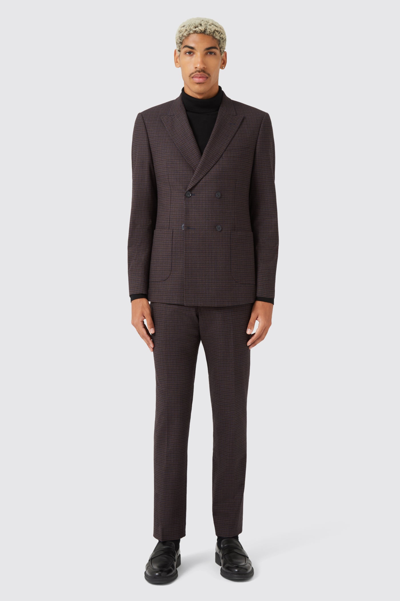 Torbay Slim Fit Burgundy Check Jacket - ARCHIVE
