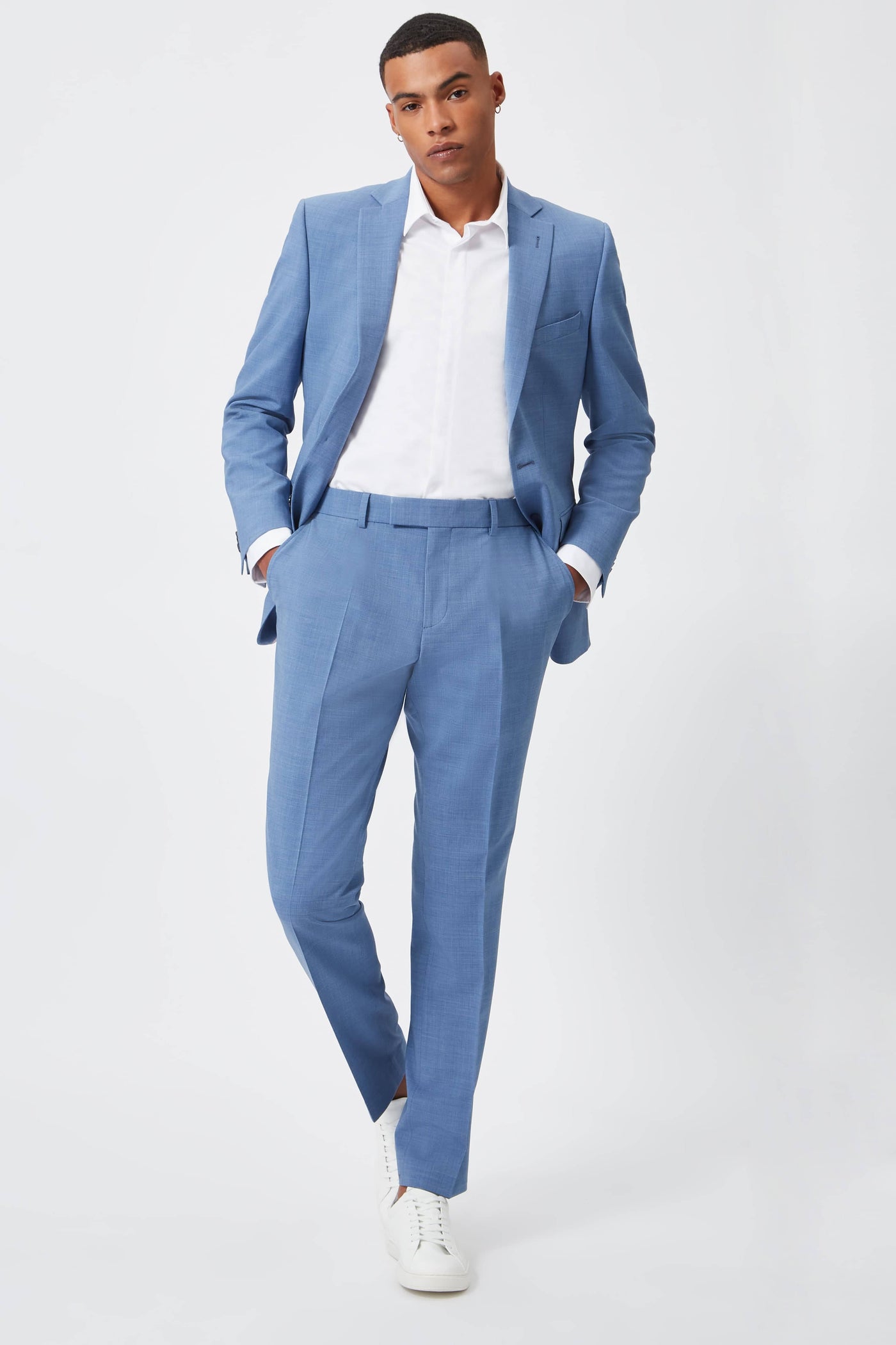 Kilburn Slim Fit Blue Suit Trousers
